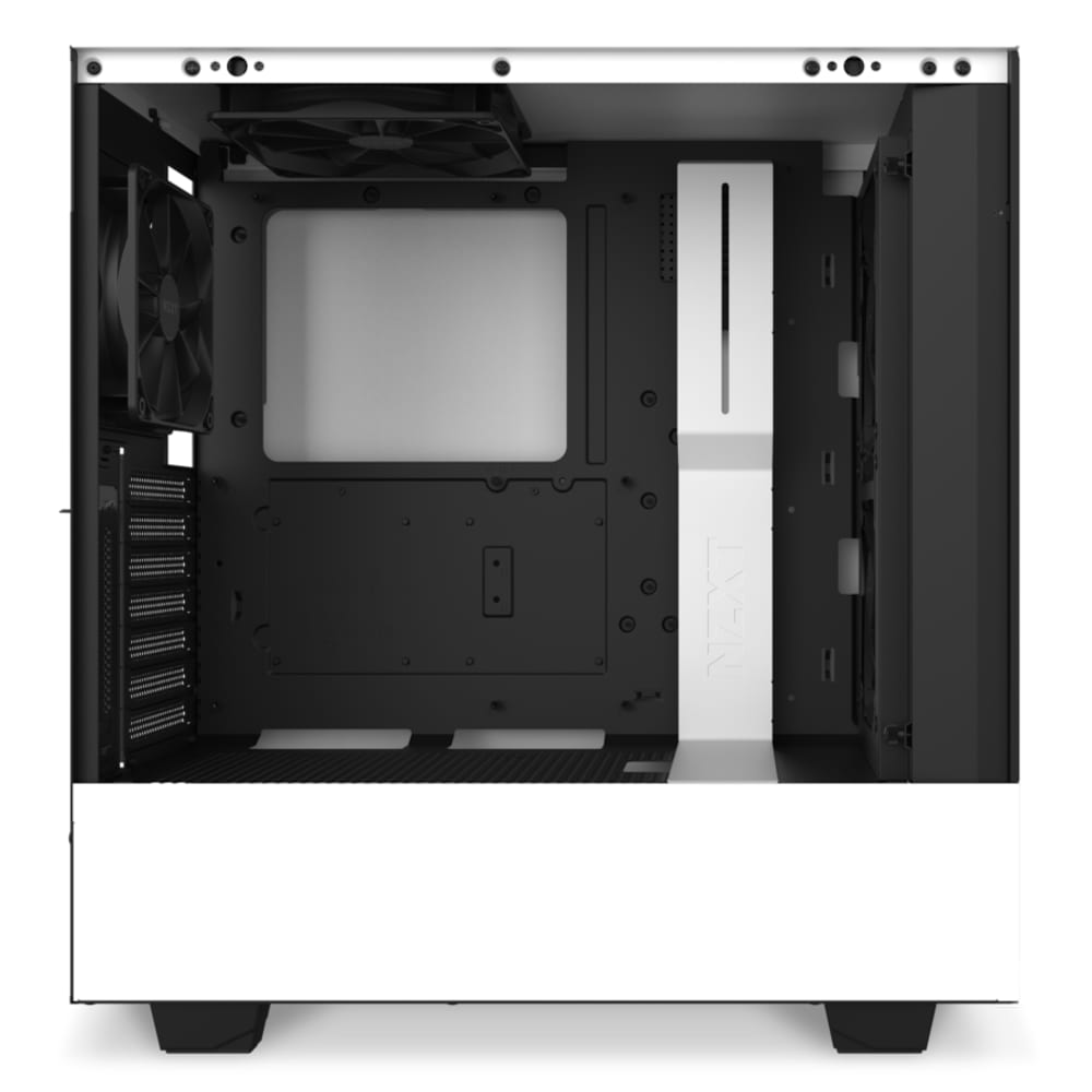 NZXT H510 Elite Midi Tower ATX Gehäuse schwarz/weiß mit Sichtfenster und RGB