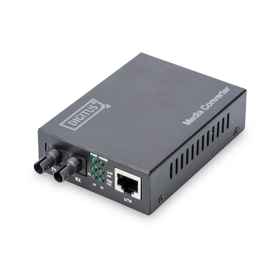 000 00 günstig Kaufen-DIGITUS DN-82110-1 Gigabit Medienkonverter. DIGITUS DN-82110-1 Gigabit Medienkonverter <![CDATA[• Datenübertragungsrate: 10/100/1000 Mbit/s, Externes Netzteil, 5 V • Wellenlängen: 850nm • Anschlüsse: 1x RJ45, 1x ST Duplex • Überträgt bis zu e