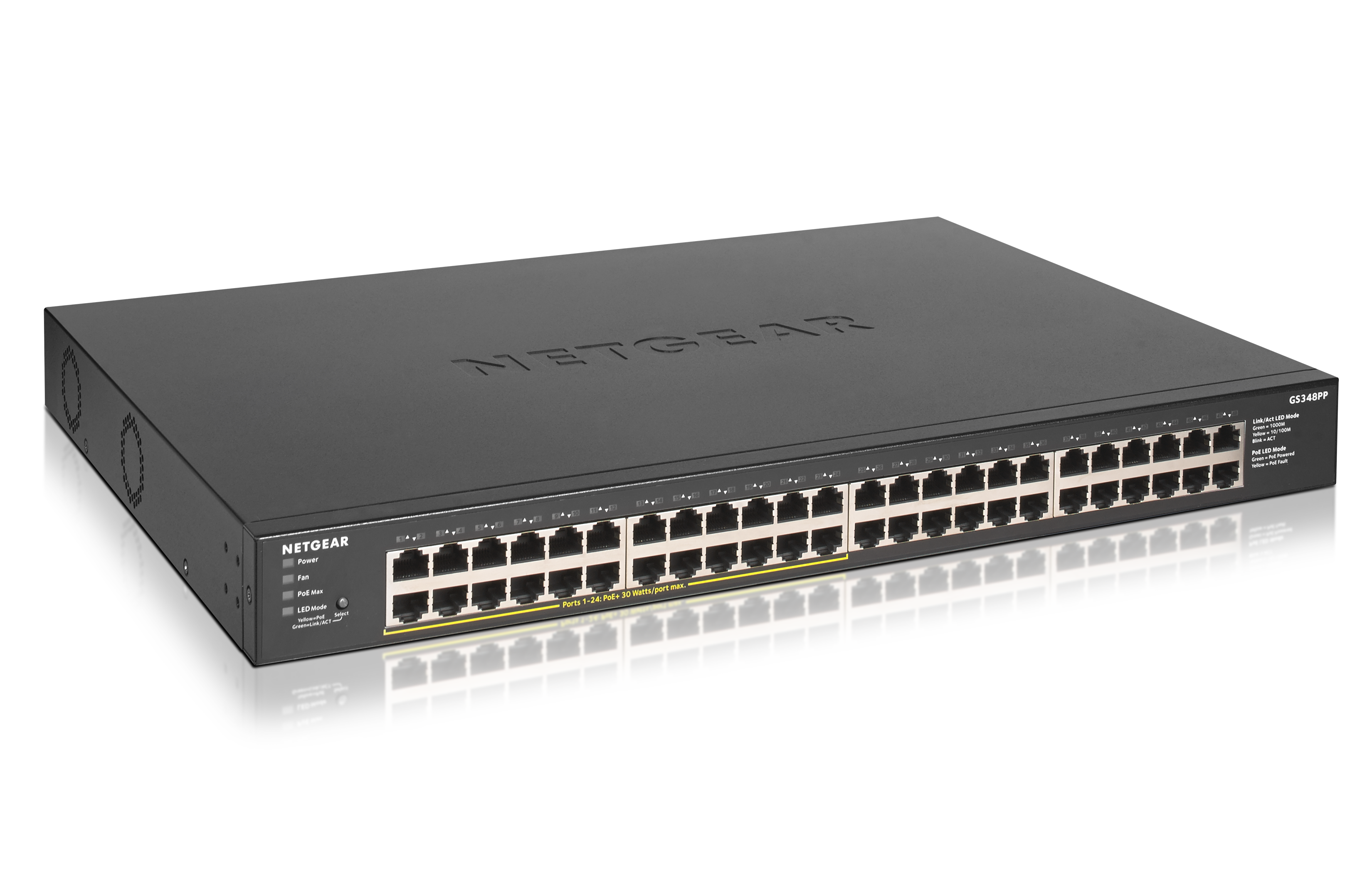 Netgear GS348PP 48-Port Gigabit Switch PoE+ unmanaged