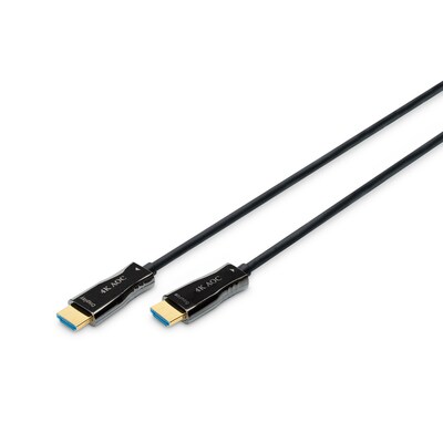 schwarz/Floral günstig Kaufen-DIGITUS AK-330125-100-S AOC Hybrid Glasfaser HDMI Kabel UHD 4K 10m schwarz. DIGITUS AK-330125-100-S AOC Hybrid Glasfaser HDMI Kabel UHD 4K 10m schwarz <![CDATA[• Kabel-Kabel • Anschlüsse: HDMI A und HDMI A • Farbe: schwarz, Länge: 10,0m • Mit Et