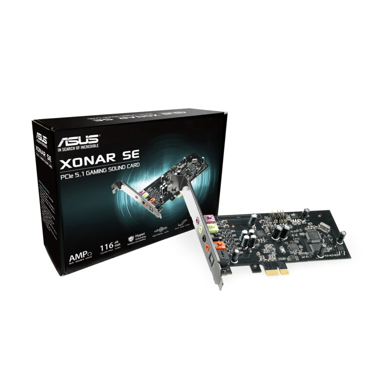 Kopf 2 günstig Kaufen-ASUS Xonar SE interne PCIe Soundkarte. ASUS Xonar SE interne PCIe Soundkarte <![CDATA[• 192kHz/24-Bit, 5.1-Kanal-Wiedergabe und 300-Ohm-Kopfhörerverstärker • Immersiver Hi-Fi-Sound mit einem Signal-Rauschabstand (SNR) von 116dB • Xonar-Audio-Center-Softwa
