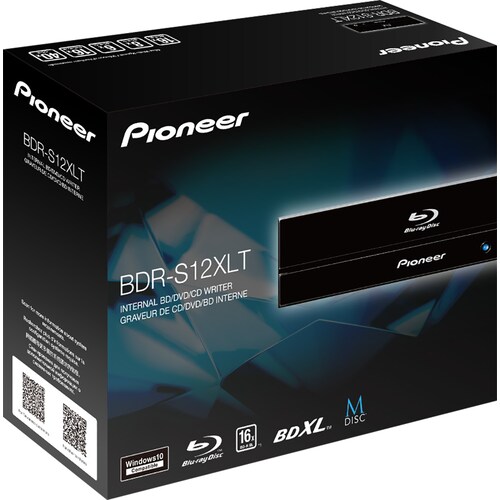 Pioneer BDR-S12XLT Blu-ray-Brenner schwarz, M-DISC, Retail