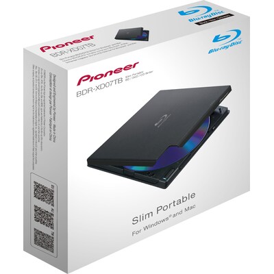 Pioneer  BDR-XD07TB Blu-ray Brenner, USB 3.0, 6x/8x/24x, schwarz, Retail | 04988028457647