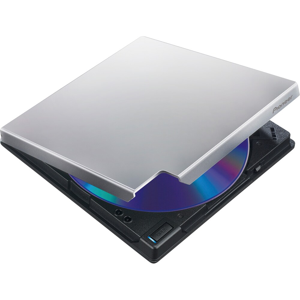 Pioneer BDR-XD07TS Blu-ray Recorder, USB 3.0, 6x/8x/24x, silber, Retail