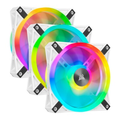 X2 Air günstig Kaufen-Corsair iCUE QL120 RGB Gehäuse Lüfter 3er-Pack in Weiß mit Lighting Node 120mm. Corsair iCUE QL120 RGB Gehäuse Lüfter 3er-Pack in Weiß mit Lighting Node 120mm <![CDATA[• 120x120x25mm Lüfter mit doppelter RGB Lichtschleife 