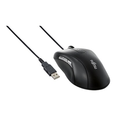 optische Maus günstig Kaufen-Fujitsu M960 Optische USB Maus schwarz S26381-K470-L100. Fujitsu M960 Optische USB Maus schwarz S26381-K470-L100 <![CDATA[• Anwendungsbereich: professionelles Arbeiten, 10 Tasten • Kabelgebunden (USB) • Sensortechnologie: Optisch (2.000 dpi) • Win