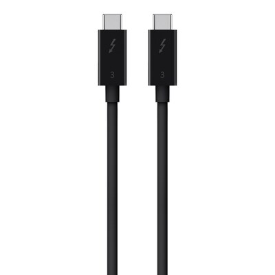 50W/100W günstig Kaufen-Belkin Thunderbolt 3-Kabel USB-C-/USB-C 40 Gbit/s 100W 0.8m schwarz. Belkin Thunderbolt 3-Kabel USB-C-/USB-C 40 Gbit/s 100W 0.8m schwarz <![CDATA[• Thunderbolt-Kabel • Anschlüsse: USB Typ C und USB Typ C • Farbe: schwarz, Länge: 0,8m • Datenübe