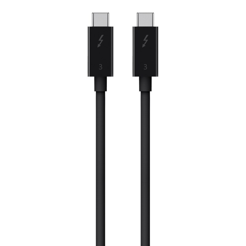 Belkin Thunderbolt 3-Kabel USB-C-/USB-C 40 Gbit/s 100W 0.8m schwarz