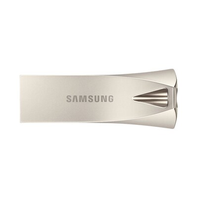 Silber Metall günstig Kaufen-Samsung BAR Plus Flash Drive 3.1 64 GB USB Stick silber. Samsung BAR Plus Flash Drive 3.1 64 GB USB Stick silber <![CDATA[• Einzigartiges Metall-Design • Hohe Zuverlässigkeit • Starke Leistung - bis zu 200MB/s • USB 3.1 Schnittstelle • abwärts