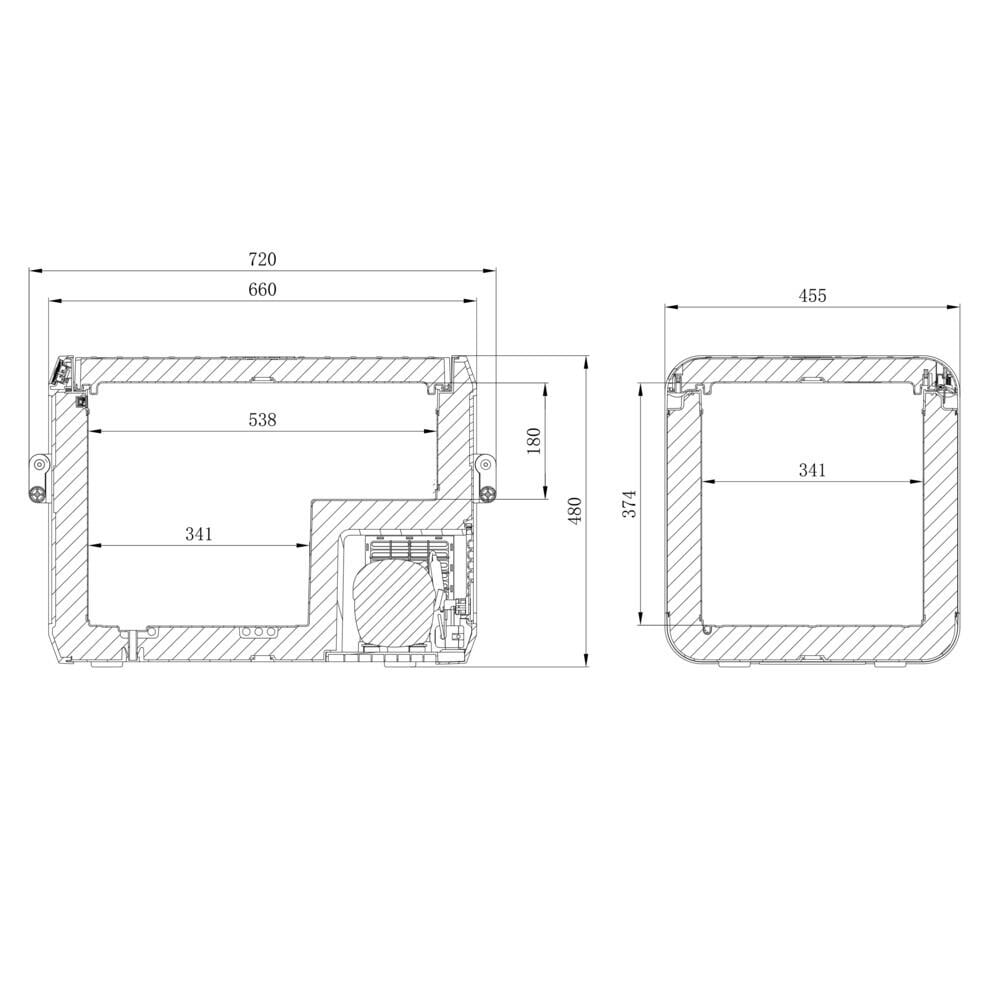 Dometic CFX3 55 Kompressorkühlbox 48L 12/24V / 100-240V App-Steuerung