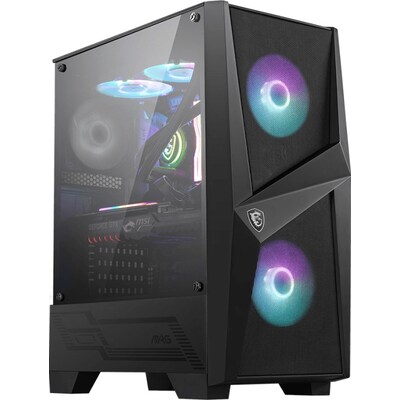 MSI MAG Forge 100R MIDI Tower Gaming Gehäuse, Echtglas Seitenfenster, ARGB