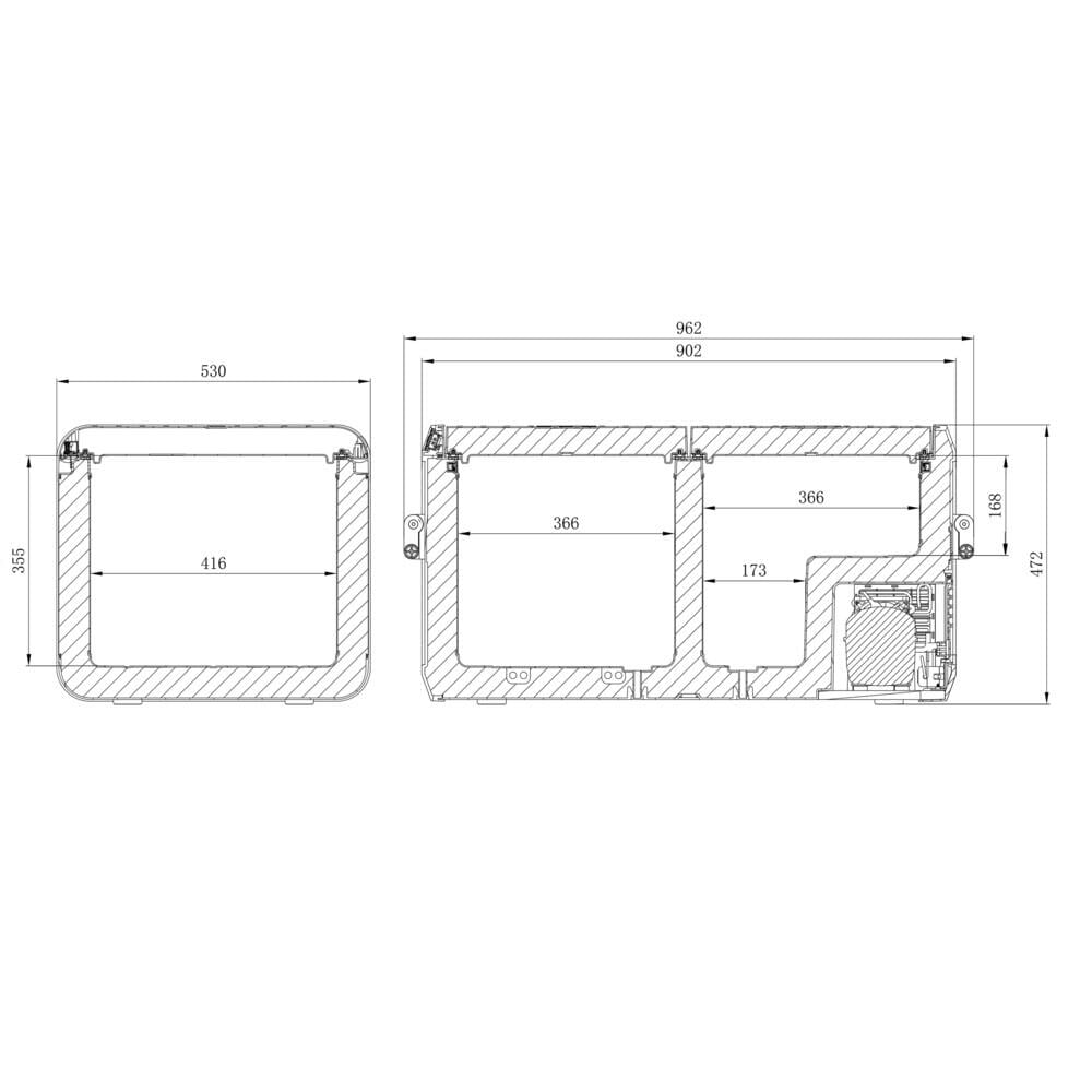Dometic CFX3 95DZ Kompressorkühlbox 82L 12/24V / 100-240V App-Steuerung
