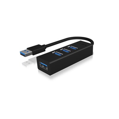 cm 14 günstig Kaufen-RaidSonic Icy Box IB-HUB1419-U3 4-fach USB 3.0 Hub. RaidSonic Icy Box IB-HUB1419-U3 4-fach USB 3.0 Hub <![CDATA[• Hochwertiges Aluminiumgehäuse • Integriertes USB Kabel – Länge 15 cm • USB 3.0 mit Übertragungsraten von bis zu 5 Gbit/s • Nutzu