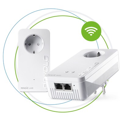 24 XT günstig Kaufen-devolo Magic 2 WiFi ac Next Starterkit (2400Mbit, Powerline+WLAN, 3x LAN, Mesh). devolo Magic 2 WiFi ac Next Starterkit (2400Mbit, Powerline+WLAN, 3x LAN, Mesh) <![CDATA[• Weltweit schnellster Powerline-Adapter • Bis zu 2.400 Mbit/s Übertragungsrate 