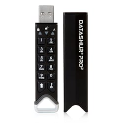 iStorage datAshur PRO2 USB3.2 Flash Drive 128GB Stick mit PIN-Schutz Aluminium