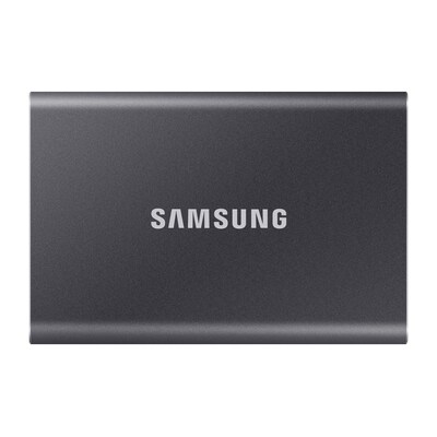 Samsung SSD günstig Kaufen-Samsung Portable SSD T7 500 GB USB 3.2 Gen2 Typ-C Titan Gray. Samsung Portable SSD T7 500 GB USB 3.2 Gen2 Typ-C Titan Gray <![CDATA[• 500 GB (8 mm Bauhöhe, V-NAND mit NVMe) • Maximale Lese-/Schreibgeschwindigkeit: 1.050 MB/s / 1.000 MB/s • Stoßfes