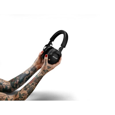 schwarz/Floral günstig Kaufen-Marshall Monitor II A.N.C. Black Over-ear-Kopfhörer. Marshall Monitor II A.N.C. Black Over-ear-Kopfhörer <![CDATA[• Typ: Over-Ear Kopfhörer - geschlossen • Übertragung: Bluetooth • Einsatzgebiet: Street • Farbe: Schwarz, Transporttasch