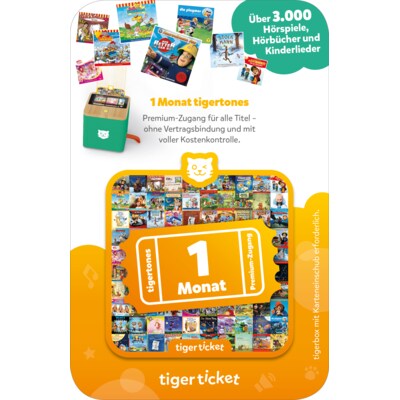 Tigerbox Touch tigerticket - 1 Monat Abo Streamingdienst für Kinder