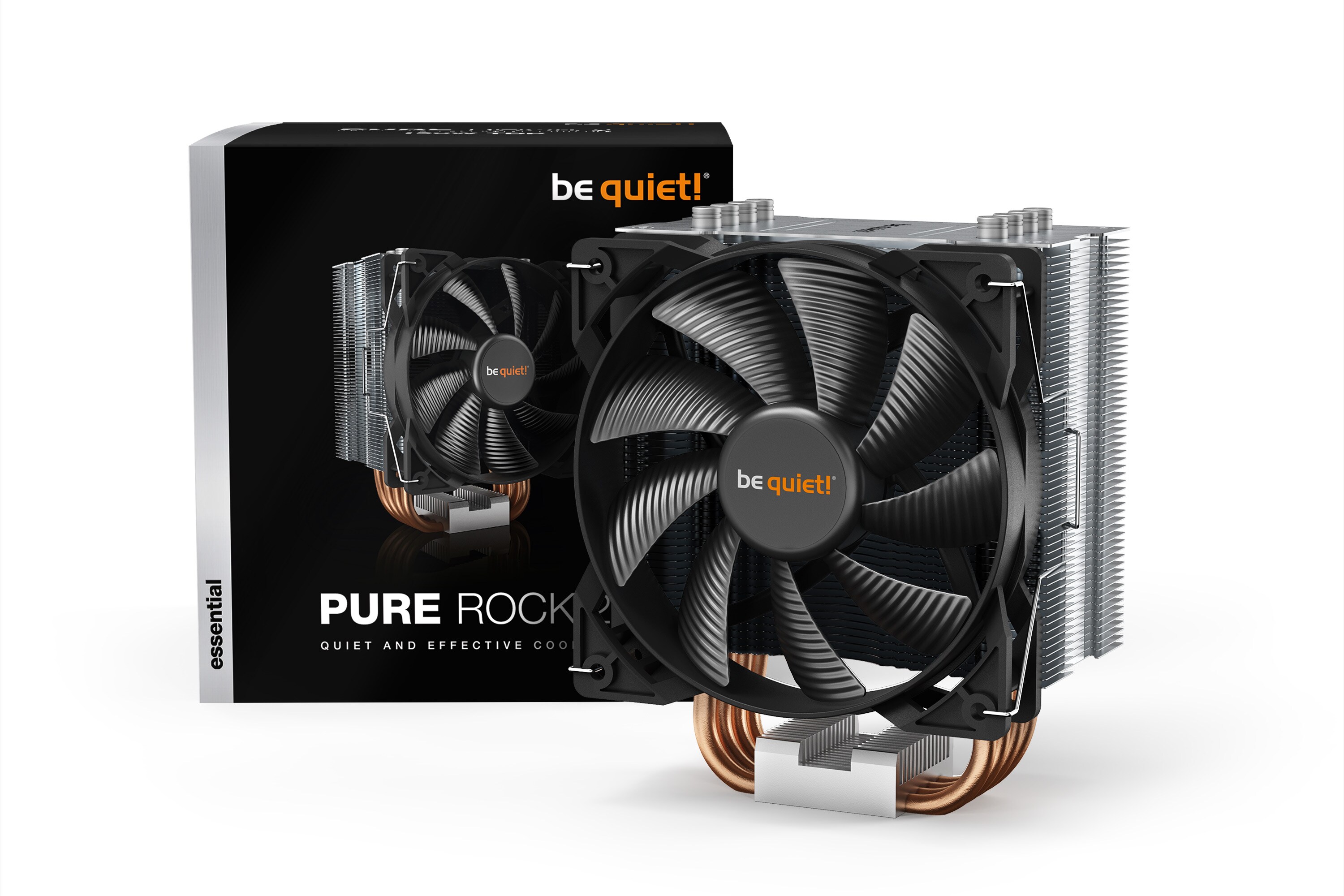 be quiet! Pure Rock 2 CPU K&uuml;hler f&uuml;r Intel und AMD, silber