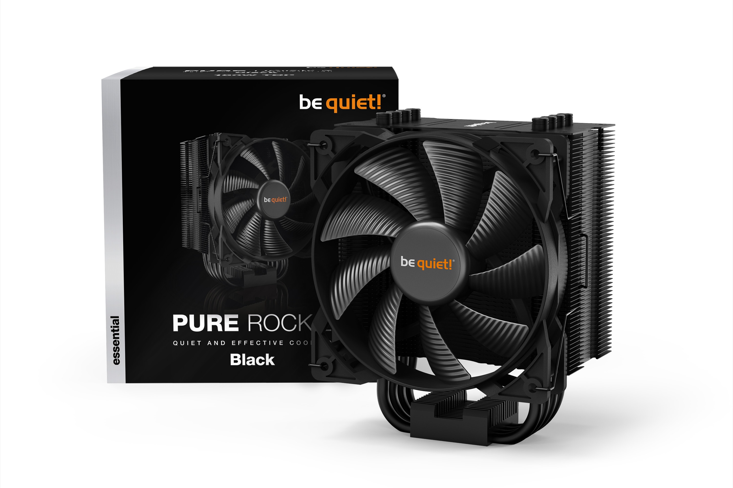 be quiet! Pure Rock 2 CPU K&uuml;hler f&uuml;r Intel und AMD, schwarz