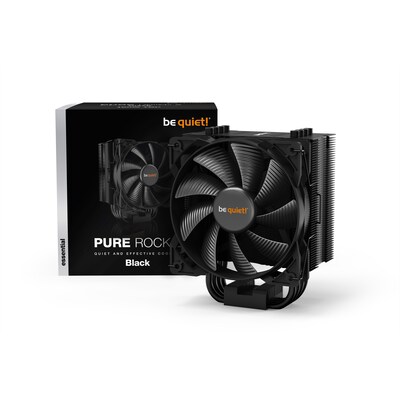 120 150 günstig Kaufen-be quiet! Pure Rock 2 CPU Kühler für Intel und AMD, schwarz. be quiet! Pure Rock 2 CPU Kühler für Intel und AMD, schwarz <![CDATA[• Starke Kühlleistung von 150W TDP • Lautstärkeoptimierter 120mm be quiet! Pure Wings 2 Lüfter •