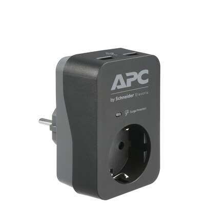 Schuko an günstig Kaufen-APC SurgeArrest Essential PME1WU2B-GR Überspannschutz, 2x USB. APC SurgeArrest Essential PME1WU2B-GR Überspannschutz, 2x USB <![CDATA[• Überspannschutz für wertvolle Elektronik in Haushalt und Büro • 1 Schuko-Stecker, 2x USB (5V / 2.4A) 