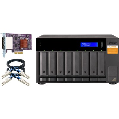 To Use günstig Kaufen-QNAP TL-D800S Erweiterungsgehäuse 8-Bay. QNAP TL-D800S Erweiterungsgehäuse 8-Bay <![CDATA[• QNAP TL-D800S • Erweiterungsgehäuse 8-Bay • 8x 2.5/3.5 Zoll, SATA 6Gb/s, Hot-Swap • Tower • Host Schnittstelle 2x SFF-8088]]>. 