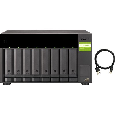 USB 5 günstig Kaufen-QNAP TL-D800C Erweiterungsgehäuse 8-Bay. QNAP TL-D800C Erweiterungsgehäuse 8-Bay <![CDATA[• QNAP TL-D800C • Erweiterungsgehäuse 8-Bay • 8x 2.5/3.5 Zoll, SATA 6Gb/s, Hot-Swap • Tower • Host Schnittstelle 1x USB 3.2 Gen 2 Type-C USB 3.2