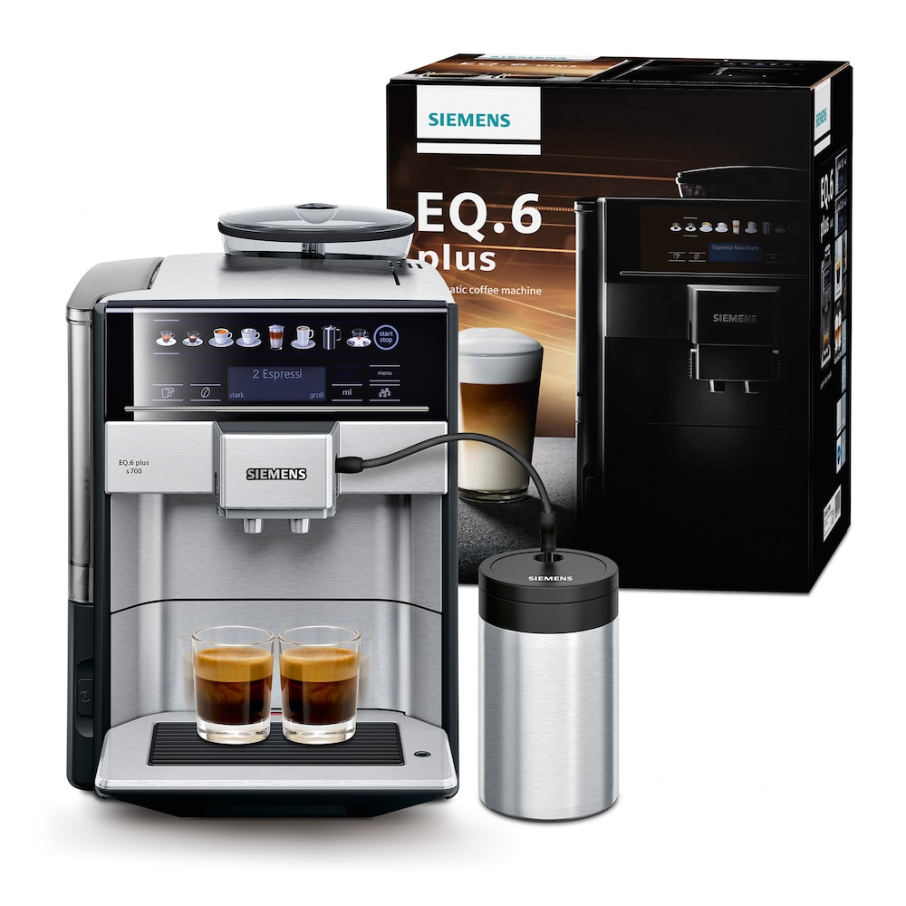 Siemens TE657M03DE EQ.6 plus s700 Kaffeevollautomat Edelstahl