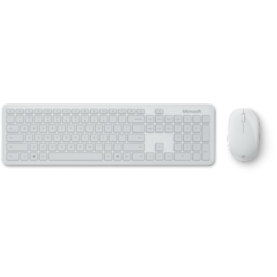 Tastatur günstig Kaufen-Microsoft Bluetooth Desktop Monza Grau QHG-00036. Microsoft Bluetooth Desktop Monza Grau QHG-00036 <![CDATA[• Kabellos, Bluetooth 5, 10 m Reichweite • Tastatur-Layout: deutsch, Tastatur-Nummernblock integriert • 3 Maustasten, Scrollrad • Grau, Win