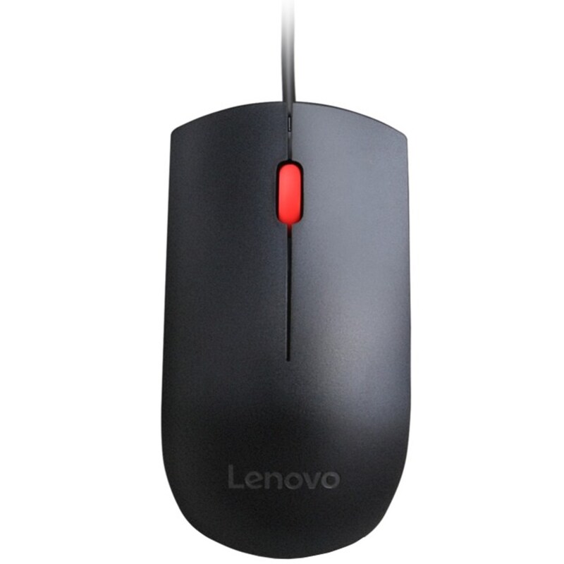 Essential günstig Kaufen-Lenovo Essential - kabelgebundene Maus (4Y50R20863). Lenovo Essential - kabelgebundene Maus (4Y50R20863) <![CDATA[• Anwendungsbereich: Studium, 3 Tasten • Kabelgebunden (USB) • Sensortechnologie: Optisch (1.600 dpi) • Schwarz, 70g, 34,0 mm x 62,0 mm x 111
