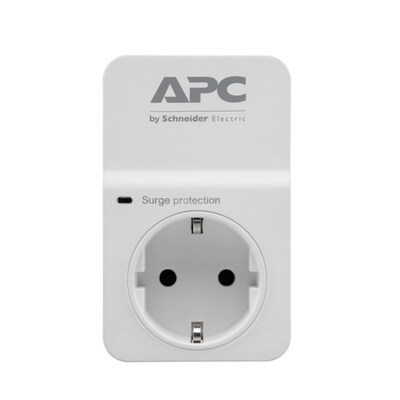 Anzeige der günstig Kaufen-APC SurgeArrest Essential 1-fach Schuko Überspannungsschutz (PM1W-GR). APC SurgeArrest Essential 1-fach Schuko Überspannungsschutz (PM1W-GR) <![CDATA[• 1 Steckdose CEE7 (Schuko) • Kindersicherung • optische Funktionsanzeige • Durchgangss