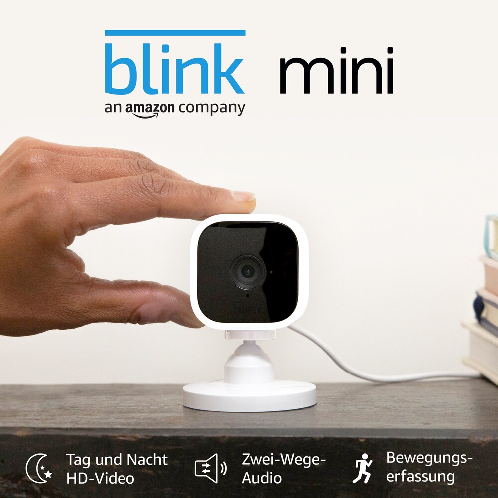 Blink Mini 1- Kamera System intelligente Plug-in-Überwachungskamera 1080p