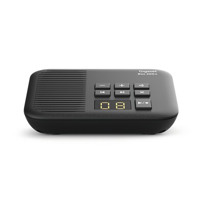 Dec 8 günstig Kaufen-Gigaset Box 200A Telefonbasis mit AB (analog) DECT black S30852-H2838-B101. Gigaset Box 200A Telefonbasis mit AB (analog) DECT black S30852-H2838-B101 <![CDATA[• Anschluss: Analog • Anrufbeantworter: 30 Minuten • Einfache Bedienung (Anrufbeantworter