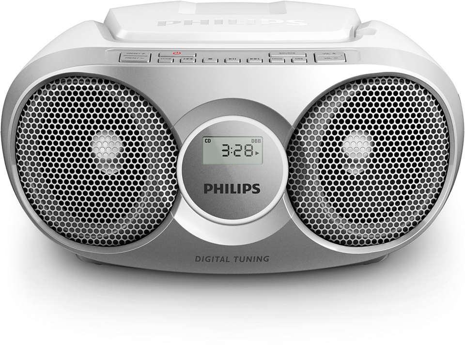 Philips AZ215S/12 CD-Radio Silber