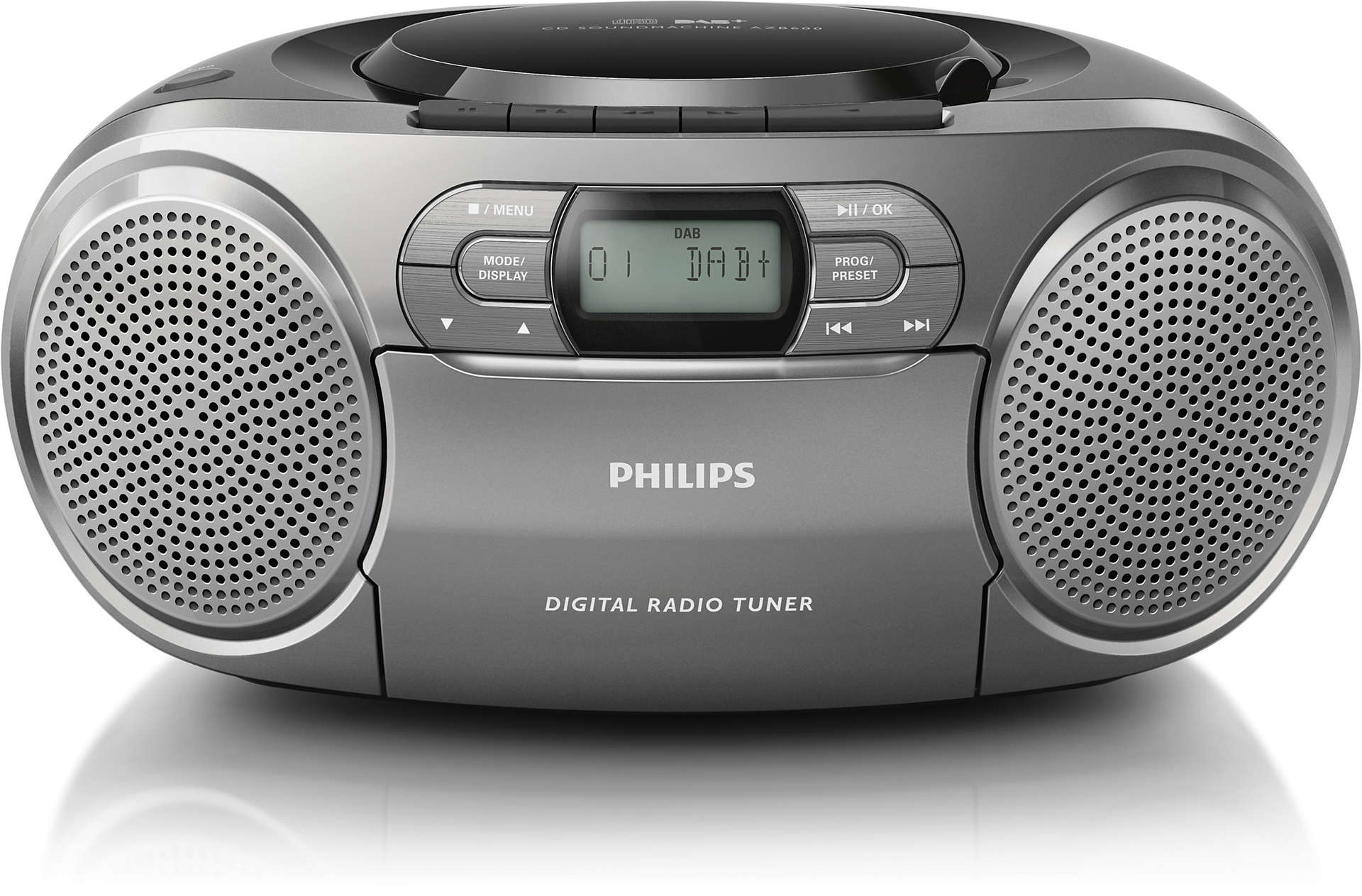 Philips AZB600/12 CD-Radio DAB+ grau