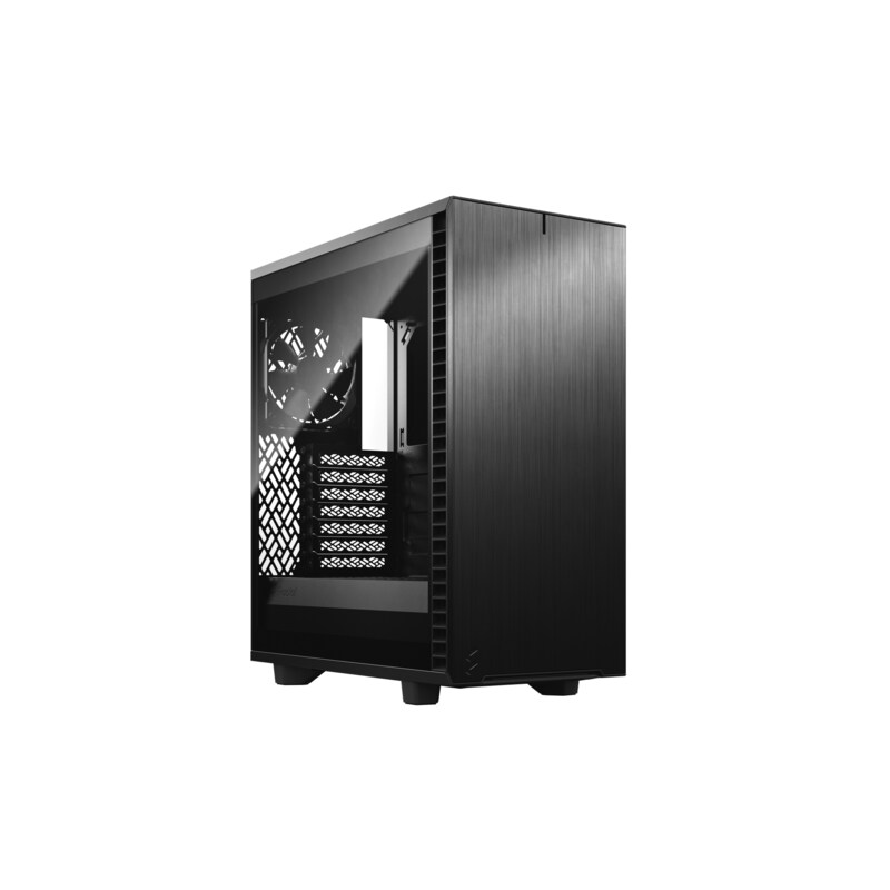 Schwarz wie günstig Kaufen-Fractal Design Define 7 Compact ATX Gaming Gehäuse Schwarz TG. Fractal Design Define 7 Compact ATX Gaming Gehäuse Schwarz TG <![CDATA[• Fünf USB-Anschlüsse an der Front, inklusive USB 3.1 Gen 2 Typ-C • Unterstützt zwei 2.5”/3.5” Laufwerke sowie 