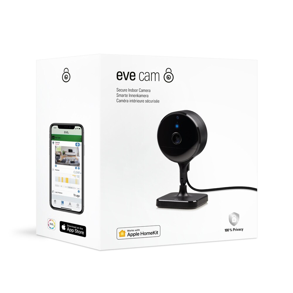 *Eve Cam Smarte Innenkamera mit Apple HomeKit Secure Video, 2er Pack