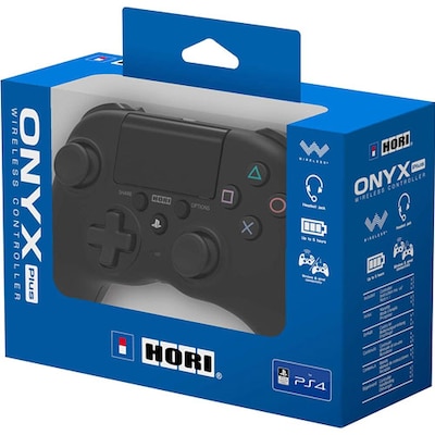 Kabellos,19 günstig Kaufen-HORI PS4 Controller Onyx Plus. HORI PS4 Controller Onyx Plus <![CDATA[• Offiziell Sony lizenziert • Layout mit versetzten Analogsticks • ergonomischer Griff • 3.5mm headset Anschluss • kabellos (2, 4GHz) mit Adapter]]>. 