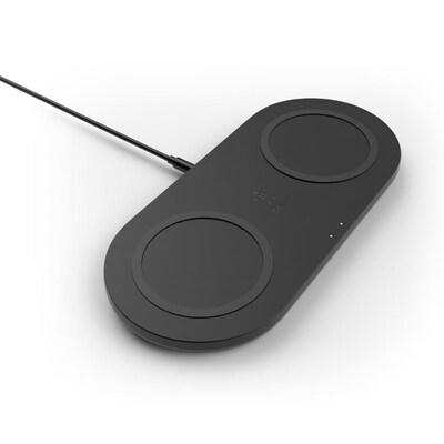 schnelles Lade günstig Kaufen-Belkin 2x 10W Dual Wireless Charging Pad mit Netzteil Schwarz. Belkin 2x 10W Dual Wireless Charging Pad mit Netzteil Schwarz <![CDATA[• Drahtlose 2-in-1-Ladelösung • Schnelles drahtloses Laden mit bis zu 10 W • Lädt Geräte auch in den meisten lei