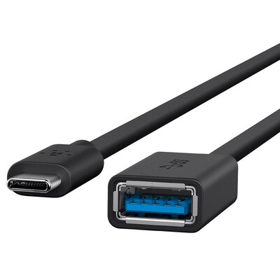 Belkin günstig Kaufen-Belkin USB 3.0 Adapter USB-C/ USB-A Buchse Schwarz. Belkin USB 3.0 Adapter USB-C/ USB-A Buchse Schwarz <![CDATA[• USB-Adapter • Anschlüsse: USB Typ C und USB Typ A • Farbe: schwarz, Länge: 0,2m • 4K Support • Farbe: Schwarz]]>. 