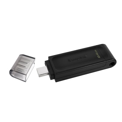 USB C günstig Kaufen-Kingston 64GB DataTraveler 70 USB-Typ C 3.2 Gen1 USB-Stick. Kingston 64GB DataTraveler 70 USB-Typ C 3.2 Gen1 USB-Stick <![CDATA[• USB 3.2 Gen 1 (USB 3.0) Geschwindigkeit • Bis zu 128GB Erweiterungsspeicher für Tablets, Notebooks und mehr • optimal 