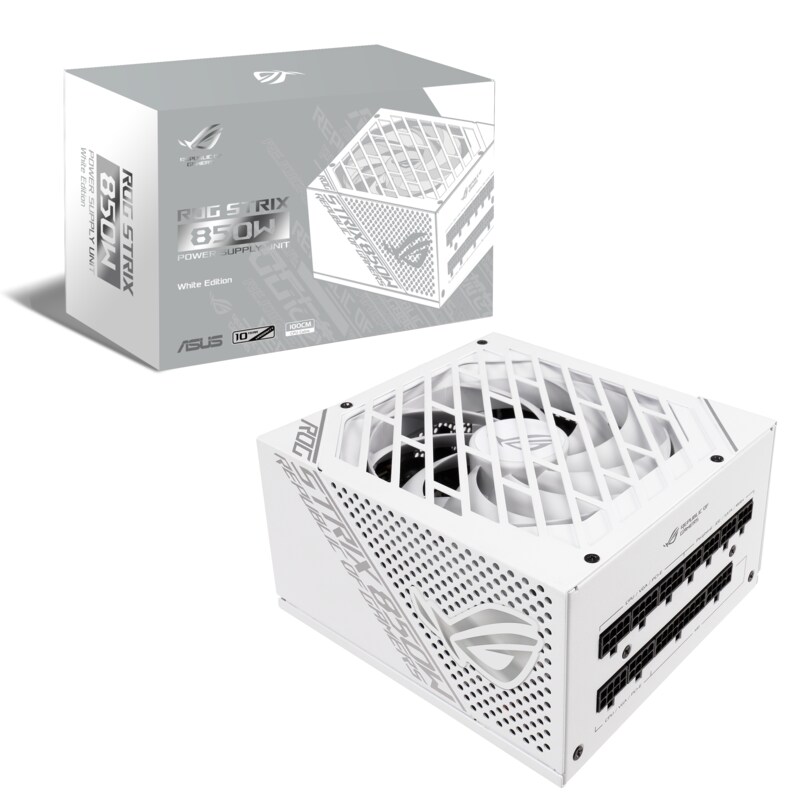 ASUS ROG Strix 850G Gaming Netzteil, White, 80+ Gold, Modular, 135 mm Lüfter