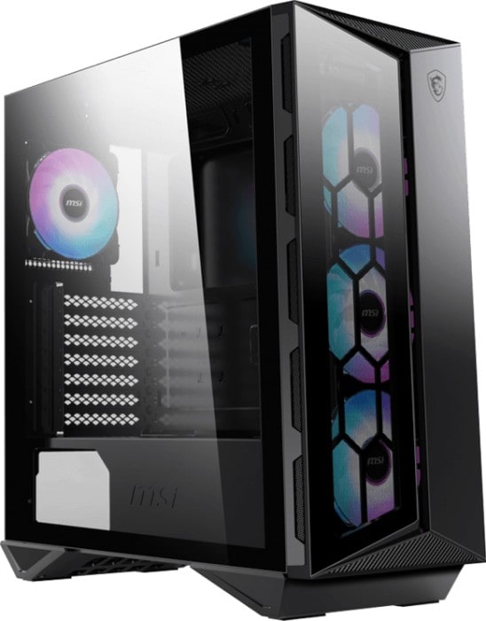 MSI MPG Gungnir 110R MIDI Tower Gaming Gehäuse, Echtglas Seitenfenster Schwarz