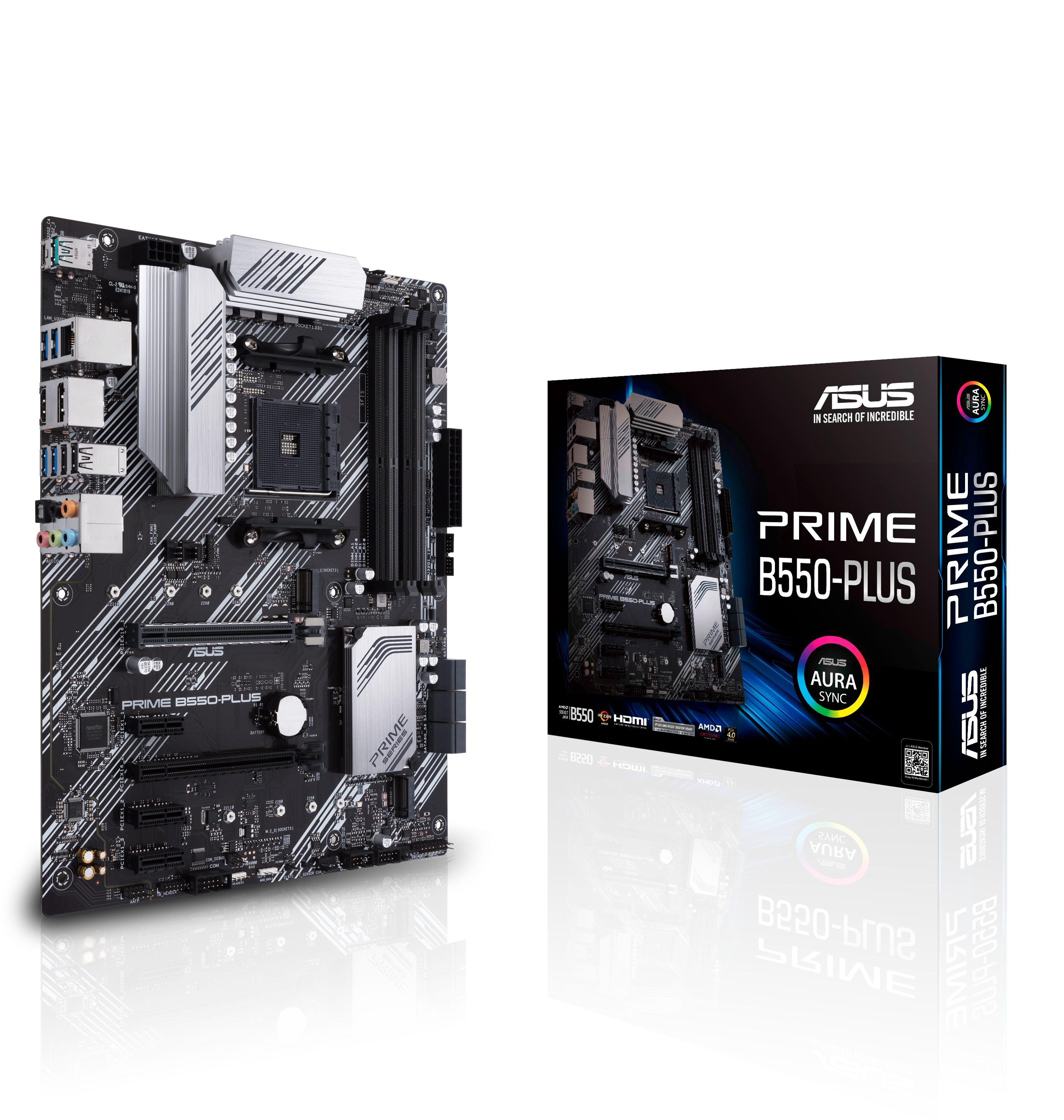 ASUS Prime B550-Plus ATX Mainboard Sockel AM4 M.2/USB3.2/HDMI/DVI/VGA