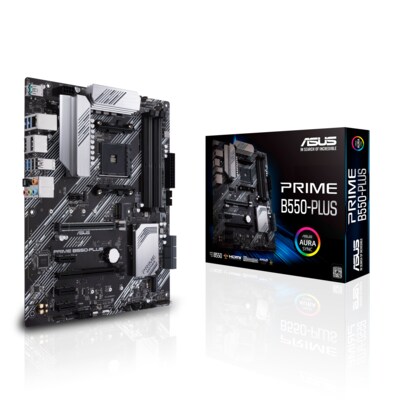 Amd Ryzen günstig Kaufen-ASUS Prime B550-Plus ATX Mainboard Sockel AM4 M.2/USB3.2/HDMI/DVI/VGA. ASUS Prime B550-Plus ATX Mainboard Sockel AM4 M.2/USB3.2/HDMI/DVI/VGA <![CDATA[• ATX Mainboard Sockel AM4 für AMD Ryzen der 3. Generation • AMD B550 Chipsatz, Grafik aus Ryzen CPU