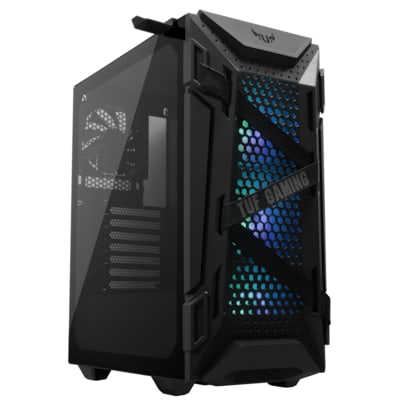 MIDI günstig Kaufen-ASUS TUF Gaming GT301 ATX Midi-Tower Gaming Gehäuse, Glasseitenfenster. ASUS TUF Gaming GT301 ATX Midi-Tower Gaming Gehäuse, Glasseitenfenster <![CDATA[• Gaming Gehäuse bis ATX Mainboards • Inkl. 4x 120mm Gehäuselüfter, Staubfilter, USB3.