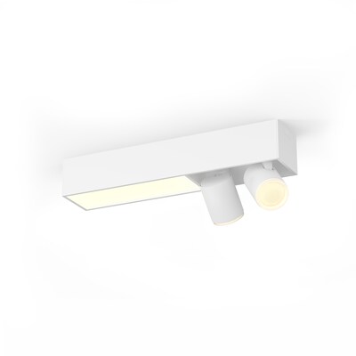 Spot LED günstig Kaufen-Philips Hue White & Color Ambiance Centris Deckenleuchte weiß • 2er-Spot. Philips Hue White & Color Ambiance Centris Deckenleuchte weiß • 2er-Spot <![CDATA[• Technologie: Smart LED - Leuchtmittel austauschbar • Material