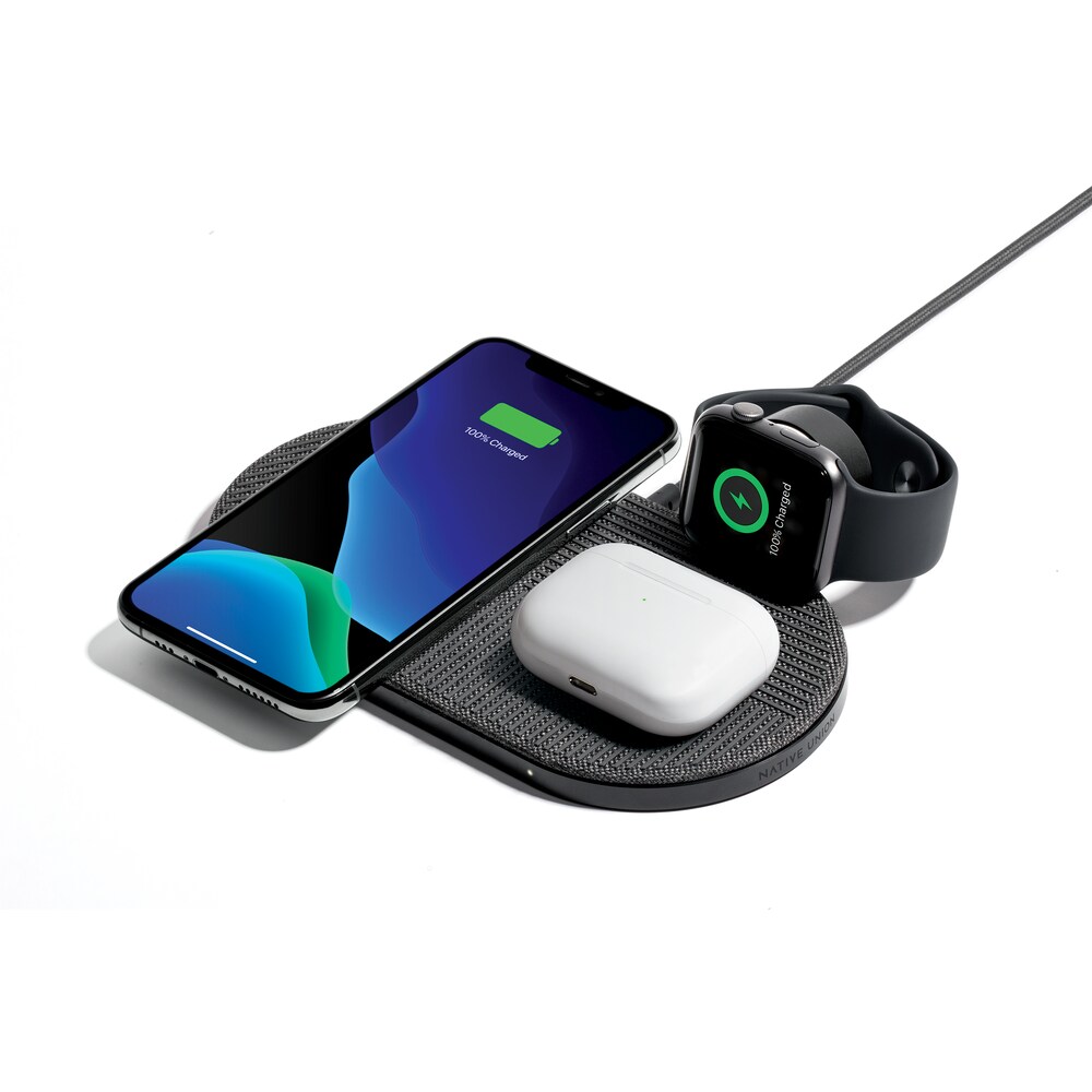 Native Union Drop XL 10W Wireless Charging Pad Watch Edition Slate Gray