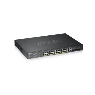 ab 24 günstig Kaufen-ZyXEL GS1920-24HPv2 Smart Switch (24x Gigabit PoE+ + 4x SFP). ZyXEL GS1920-24HPv2 Smart Switch (24x Gigabit PoE+ + 4x SFP) <![CDATA[• Smart-Managed Standalone- oder Cloud-Modus • 24-Port Gigabit PoE+ • 4 x Kombi-Gigabit-SFP]]>. 